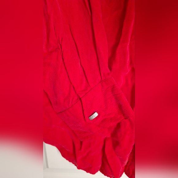 Longhorn by nivel western wear usa vintage red beaded top blouse shirt small - Picture 9 of 16